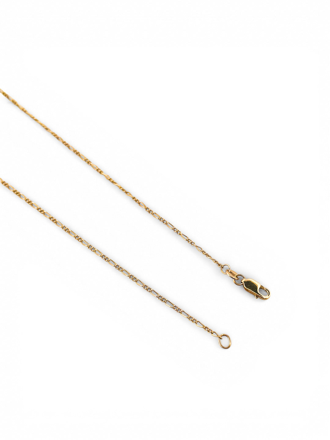 Comprar collar con cadena alterna barbada en oro amarillo de 18kt y cierre tipo mosquetón. Joya unisex. Joyas acondicionadas. Envío GRATIS. Ian'Or.