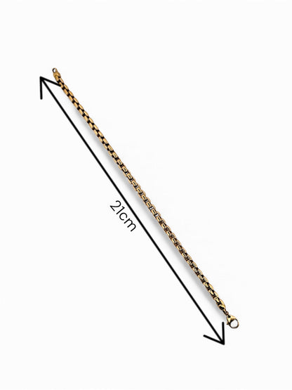 Pulsera original y vintage de la firma TIffany & Co. realizada en oro amarillo de 18kt con cadena tipo veneciana  redonda de oro amarillo.  Joyas Tiffany al mejor precio