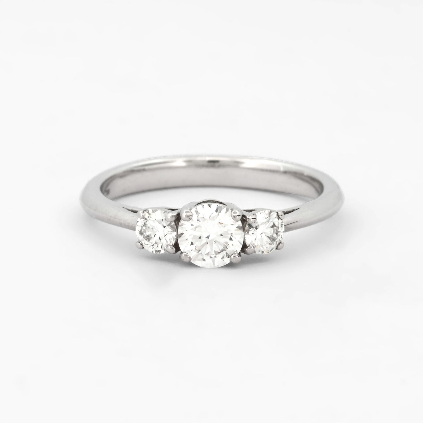 Sortija Tresillo de RABAT en oro blanco 18kt y diamantes - 15867GM