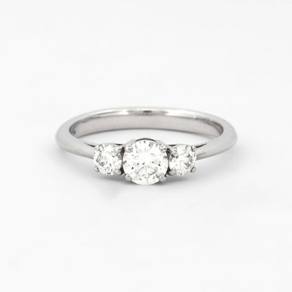 Sortija Tresillo de RABAT en oro blanco 18kt y diamantes - 15867GM