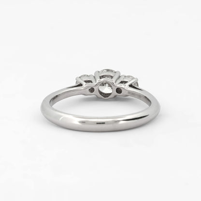 Sortija Tresillo de RABAT en oro blanco 18kt y diamantes - 15867GM