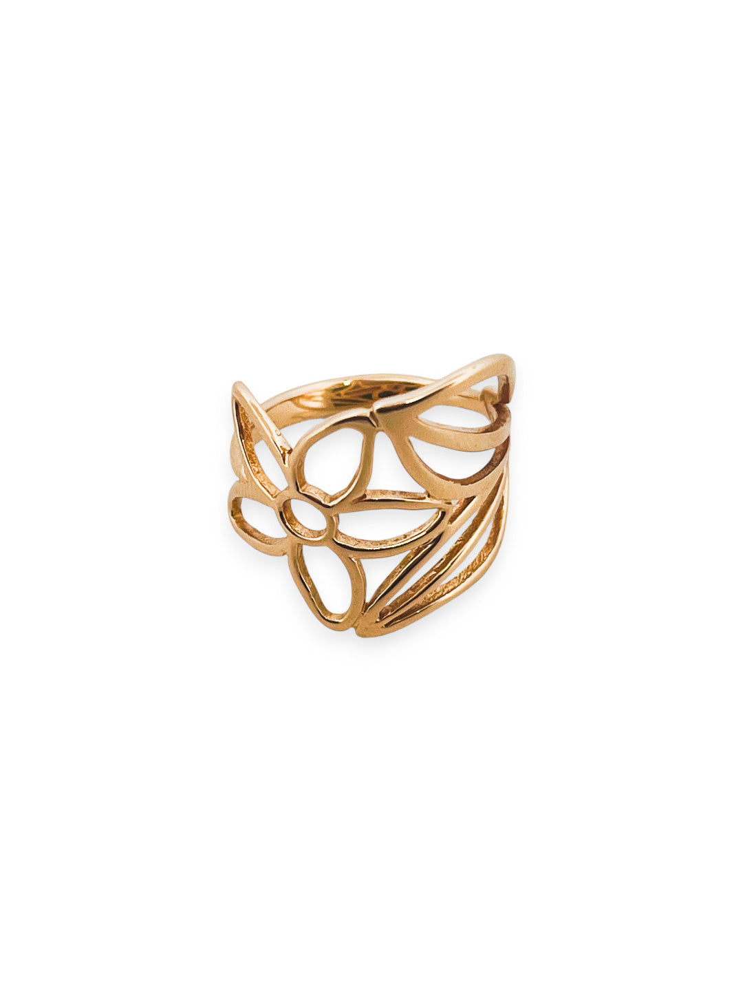 Comprar anillo original de TOUS en forma de flor realizado en oro amarillo de 18kt. Joyas Tous baratas.