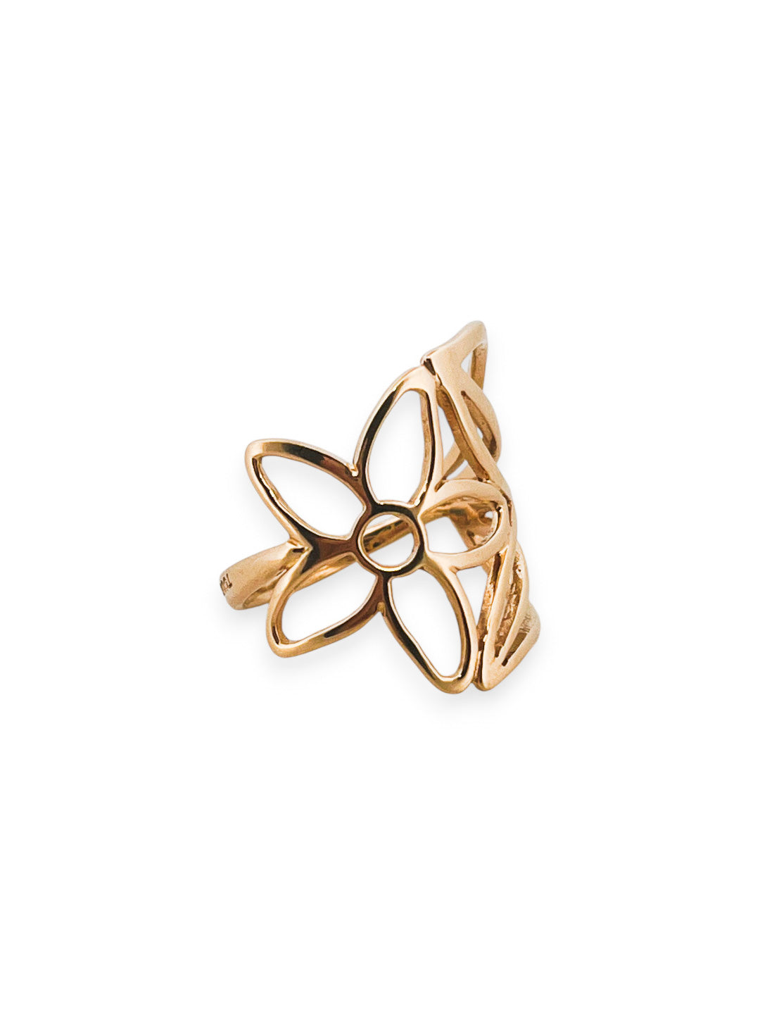 Comprar anillo original de TOUS en forma de flor realizado en oro amarillo de 18kt. Joyas Tous baratas.