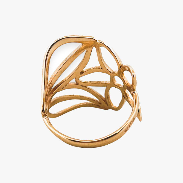 Comprar anillo original de TOUS en forma de flor realizado en oro amarillo de 18kt. Joyas Tous baratas.