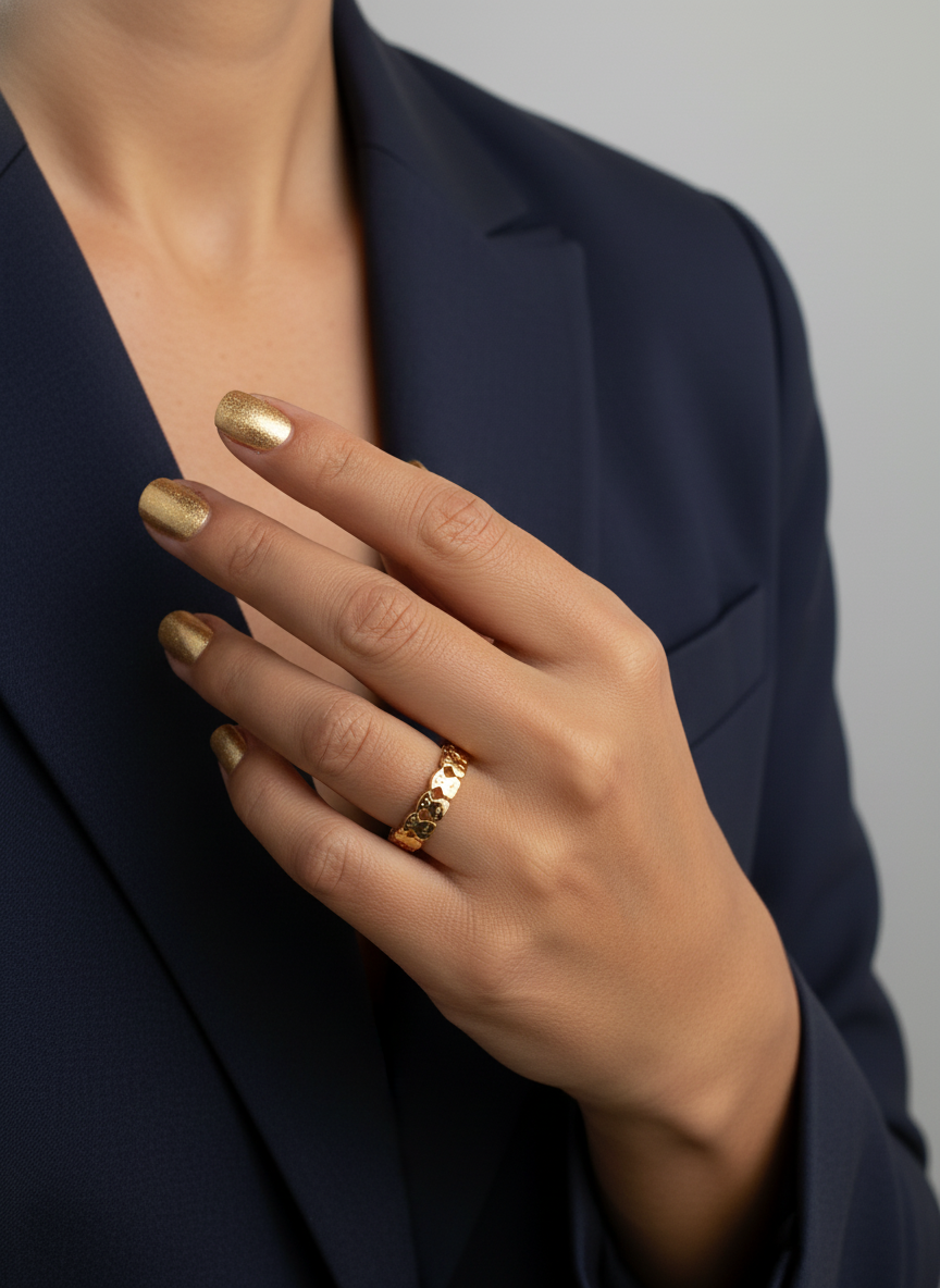 Comprar anillo original de TOUS realizado en oro amarillo y todo el anillo esta formado por osos.Joyas Tous baratas.