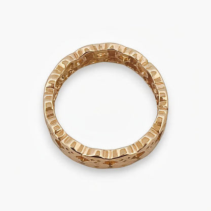 Comprar anillo original de TOUS realizado en oro amarillo y todo el anillo esta formado por osos.Joyas Tous baratas.