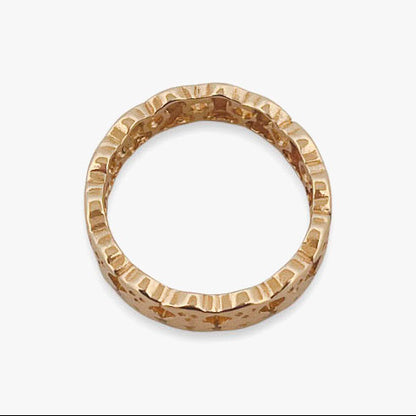 Comprar anillo original de TOUS realizado en oro amarillo y todo el anillo esta formado por osos.Joyas Tous baratas.