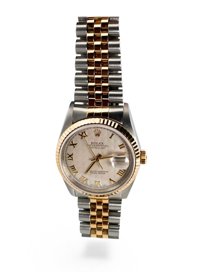 Comprar reloj Rolex modelo Datejust Ivory Pyramide Roman de acero y oro 36mm
Relojes Rolex y de lujo nde segunda mano baratos en Barcelona. 
