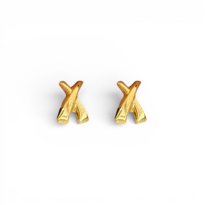 15947P - Pendientes oro amarillo 18kt forma X