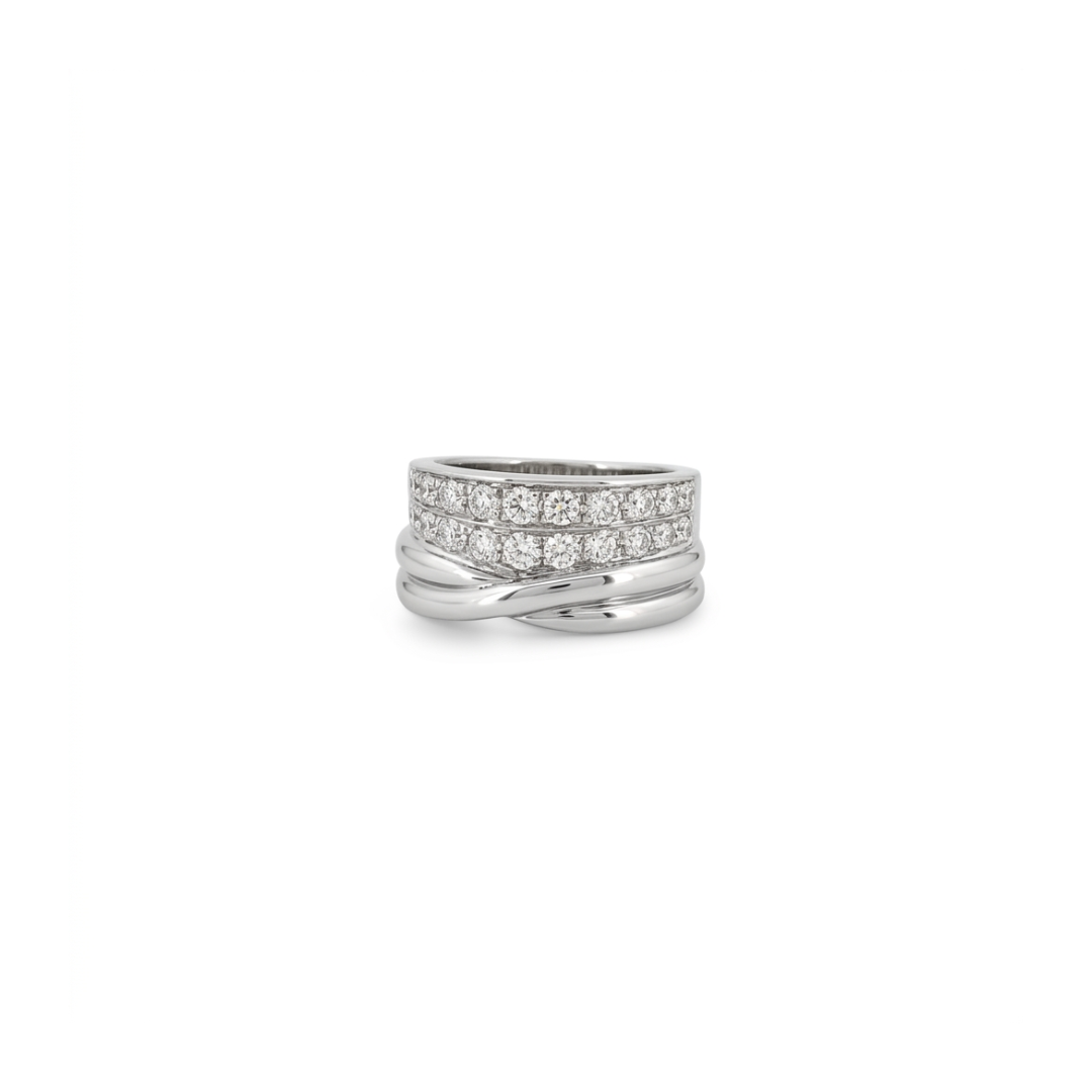 Comprar sortija de oro blanco 18kt y diamante. Joyería compro oro, dónde comprar  y vender joyas al mejor precio en Barcelona. Joyas al mejor precio, envío gratuito.
