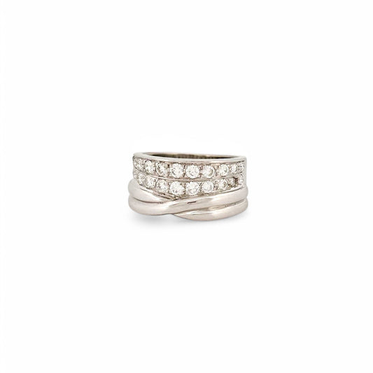 Comprar sortija de oro blanco 18kt y diamante. Joyería compro oro, dónde comprar  y vender joyas al mejor precio en Barcelona. Joyas al mejor precio, envío gratuito.