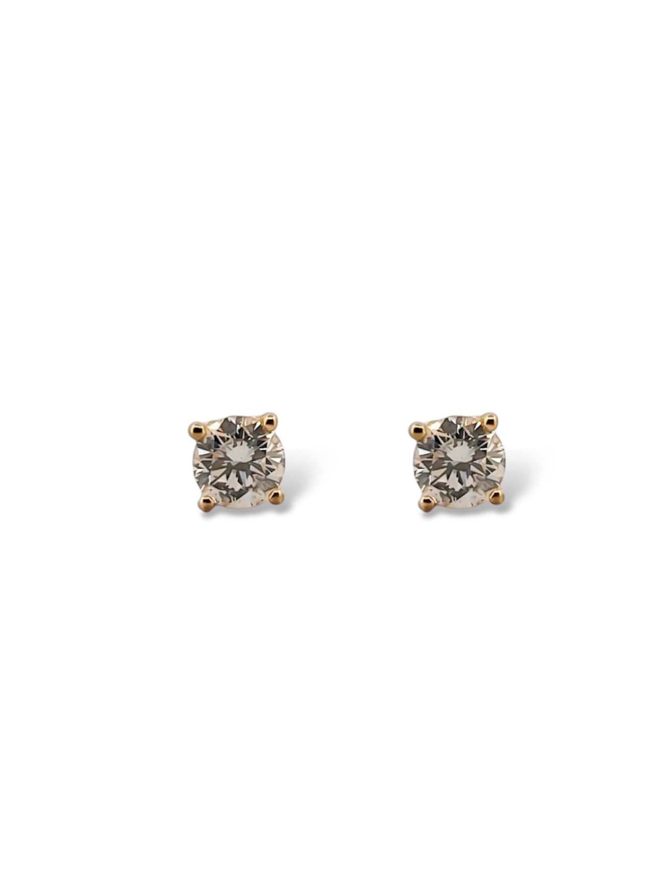 16165GM - Pendientes dormilonas oro amarillo 18kt y diamantes