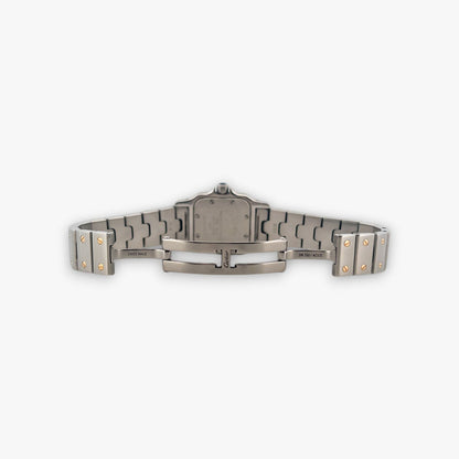 Reloj de quarzo vintage Cartier modelo Santos Galbée de mujer realizado en Acero y Oro de 18kt. Relojes Cartier de segunda mano baratos en Barcelona. 