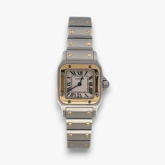 Cartier Santos Galbée Mujer Oro 18kt y acero 24mm - 16256GM