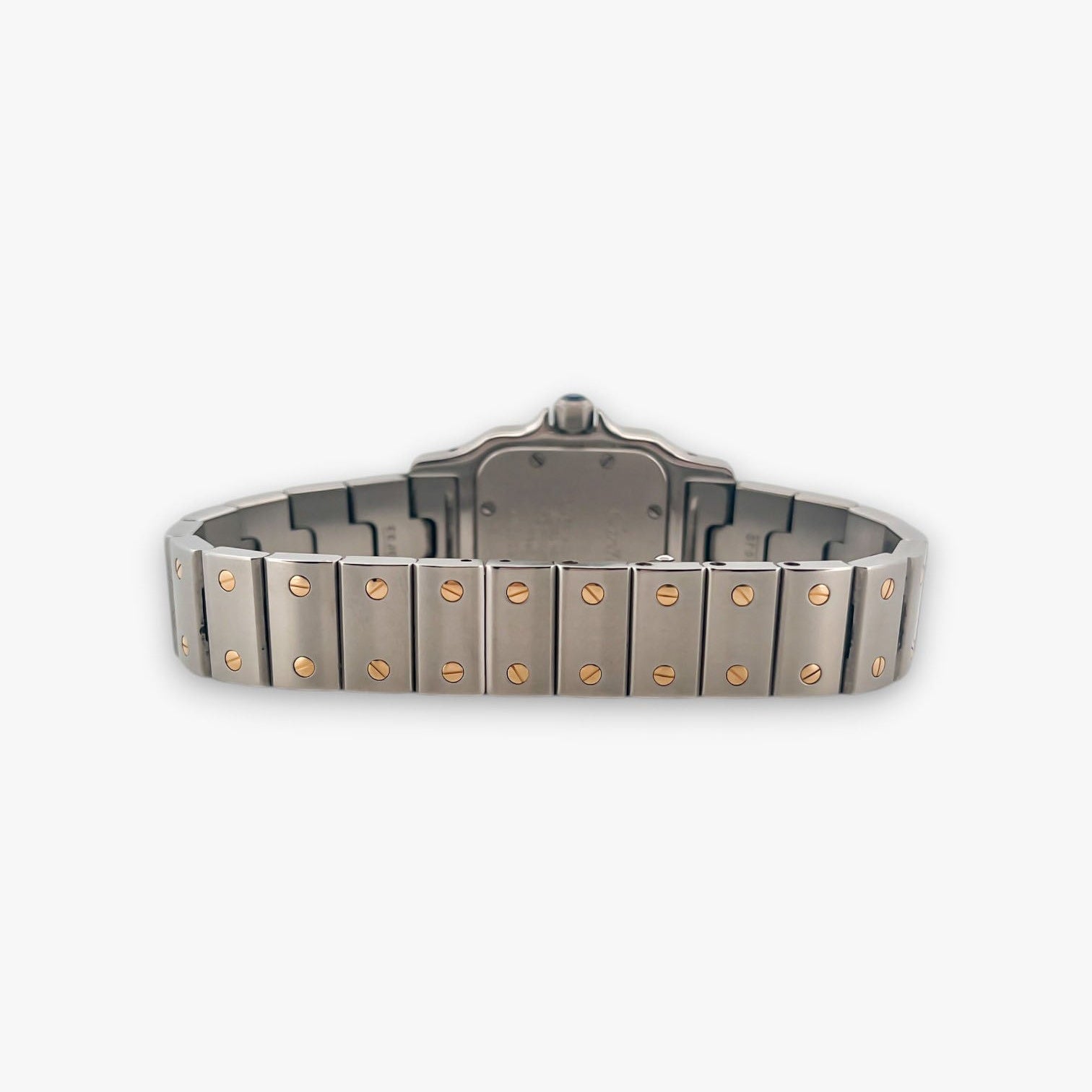 Reloj de quarzo vintage Cartier modelo Santos Galbée de mujer realizado en Acero y Oro de 18kt. Relojes Cartier de segunda mano baratos en Barcelona. 