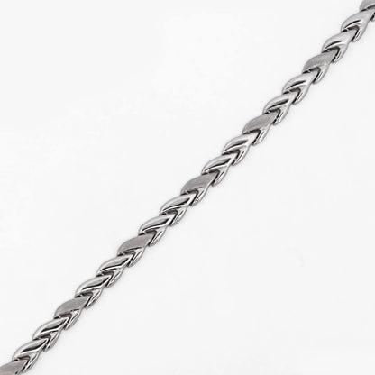Comprar pulsera realizada en oro blanco de 18kt. Esta pulsera dispone de cierre de cajón con brazo de seguridad. Joyería segunda mano Barcelona.