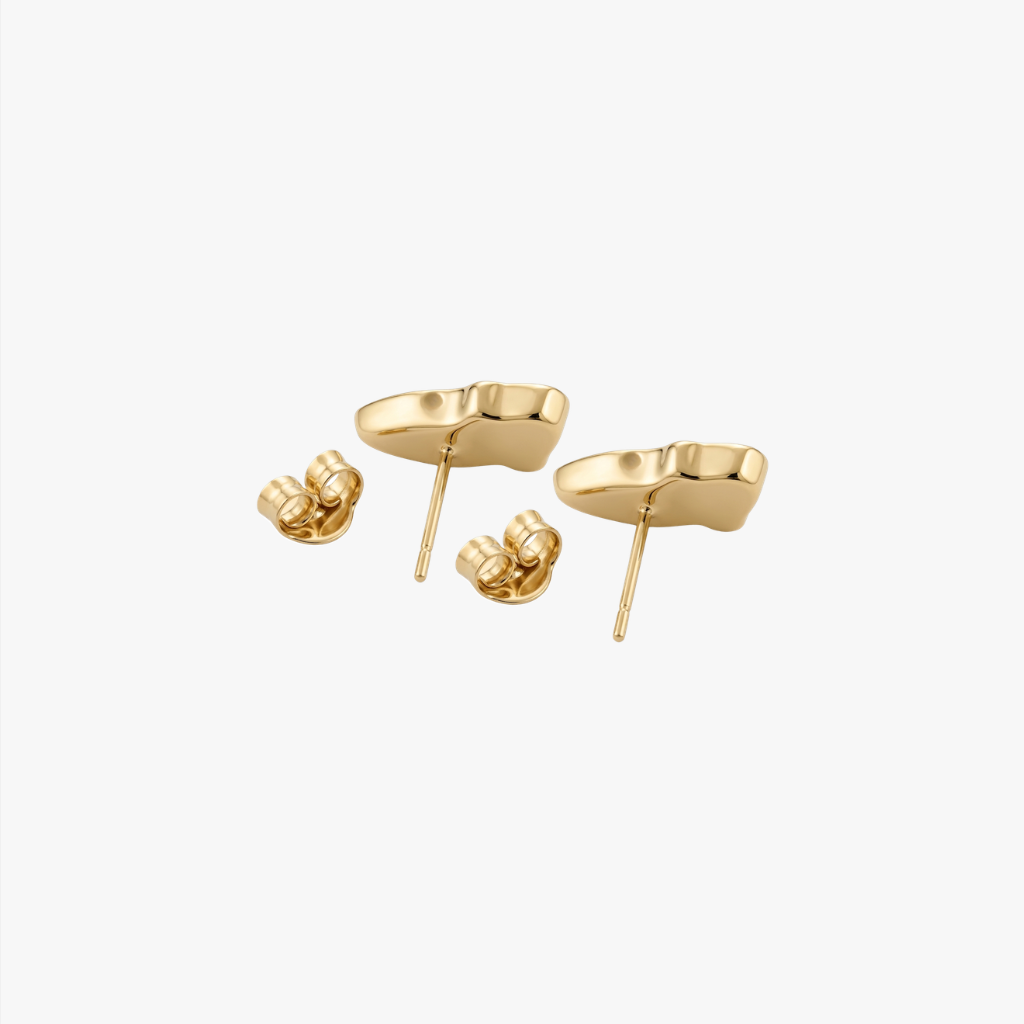 Comprar pendientes realizados en oro amarillo y en forma de zapatos de color rojo. Pendientes de oro baratos Ian'Or. Pendientes oro 18kt. Envío gratis.