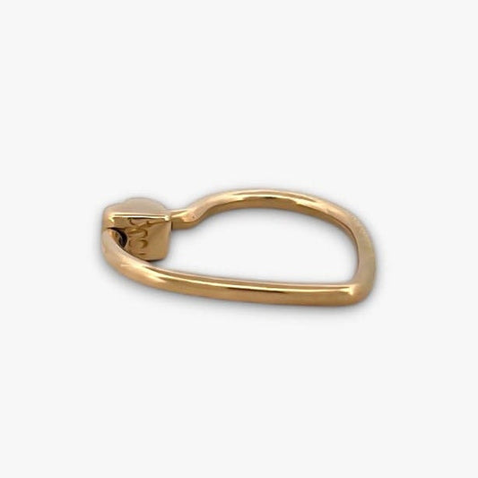 Comprar colgante de la firma TOUS en forma de corazón realizado en oro amarillo de 18kt, con un pequeño corazón de oro amarillo arriba.Tous en oro amarillo de 18kt. Venta de joyas Tous segunda mano. Ian'Or.