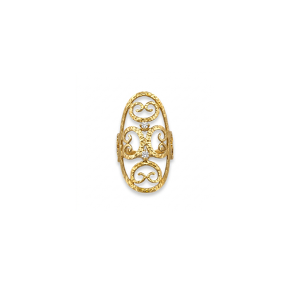 Comprar anillo original de TOUS realizado en oro amarillo de 18kt de la colección grain con 2 diamantes en la parte central. Joyas de Tous de oro baratas en Bcn.