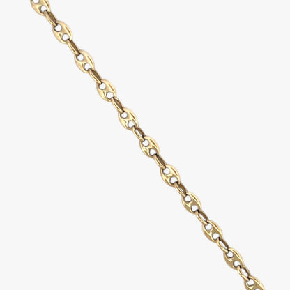 Comprar collar de oro amarillo de 18kt de cadena de calabrote. La cadena mide 62cm de largo y tiene un grosor de 5,32mm. Dispone de un cierre tipo mosquetón.Dispone de un cierre tipo mosquetón. Ian'Or.