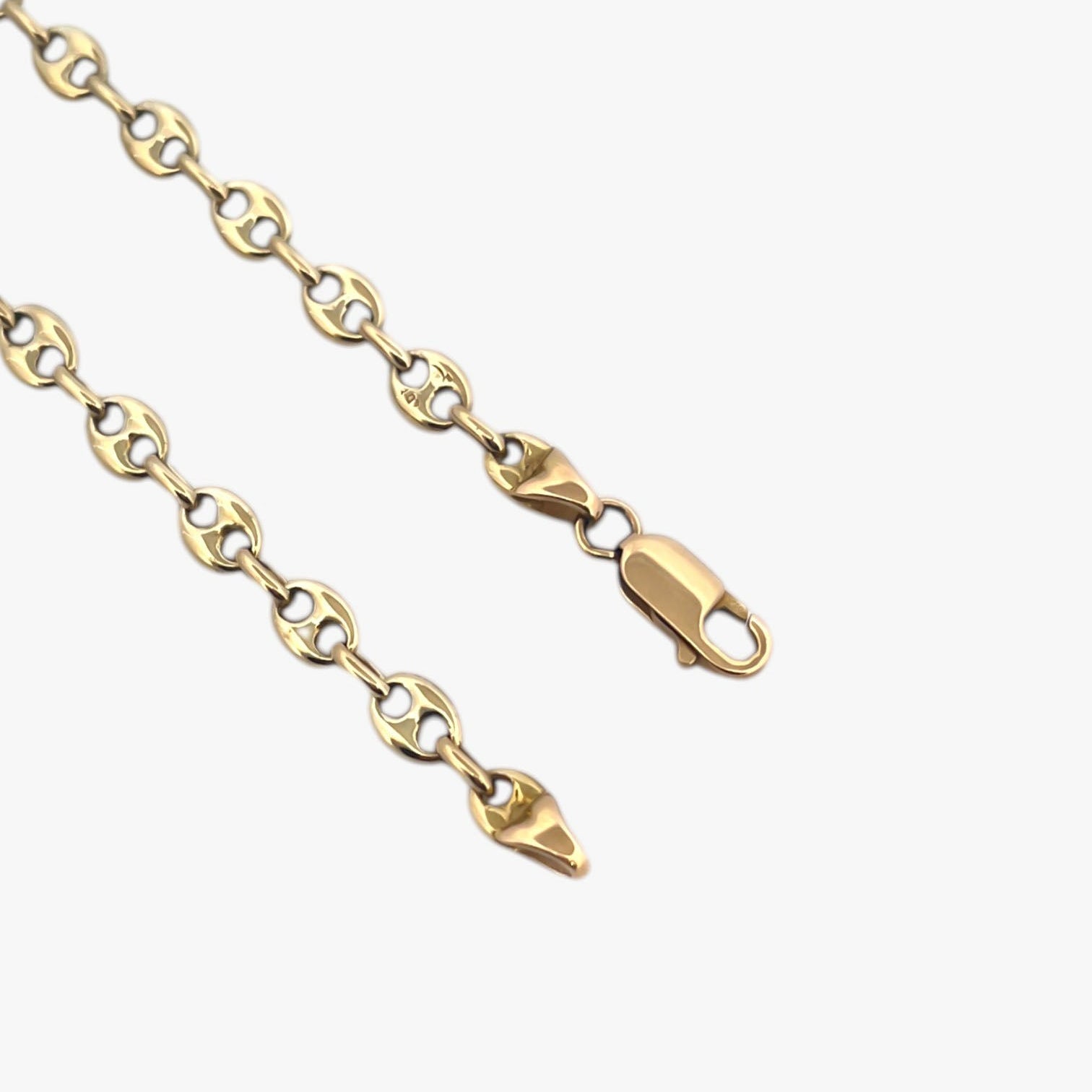 Comprar collar de oro amarillo de 18kt de cadena de calabrote. La cadena mide 62cm de largo y tiene un grosor de 5,32mm. Dispone de un cierre tipo mosquetón.Dispone de un cierre tipo mosquetón. Ian'Or.