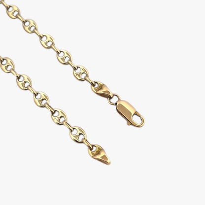 Comprar collar de oro amarillo de 18kt de cadena de calabrote. La cadena mide 62cm de largo y tiene un grosor de 5,32mm. Dispone de un cierre tipo mosquetón.Dispone de un cierre tipo mosquetón. Ian'Or.