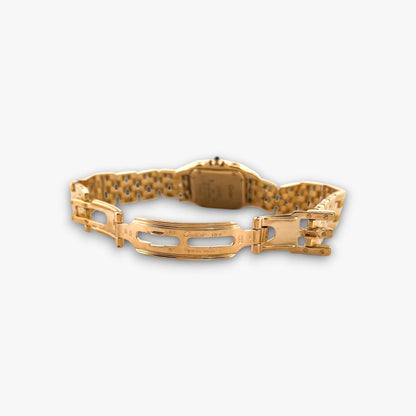 Panthère de Cartier original realizado en oro de 18k (medida lady). Estuche original. Compro oro. Barcelona. IAN'OR.
Muy buen estado con leves marcas de uso.