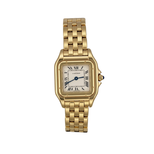 Panthère de Cartier original realizado en oro de 18k (medida lady). Estuche original. Compor oro. Barcelona. IAN'OR.
Muy buen estado con leves marcas de uso.