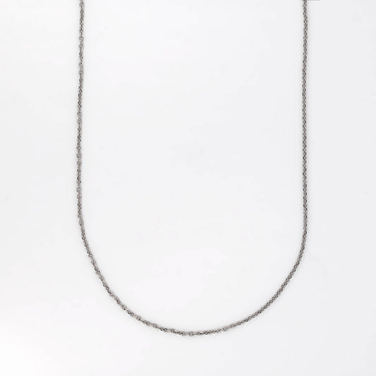 Cadena forzada oro blanco 18kt - 43cm - 16519GM