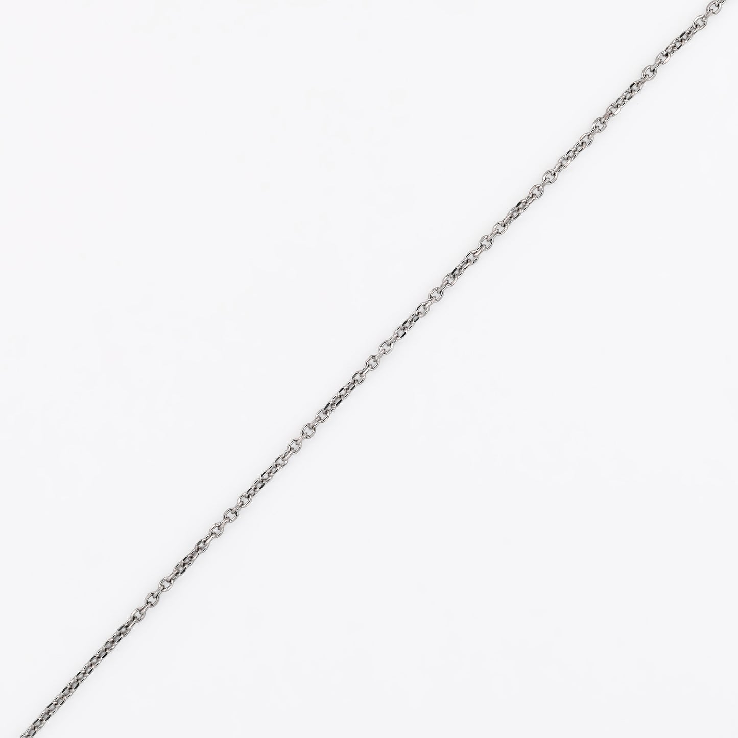 Comprar cadena forzada barras de oro blanco de 18kt y 43cm de largo con cierre tipo mosquetón. Cadenas con envío gratis. Joyería Ian'Or.