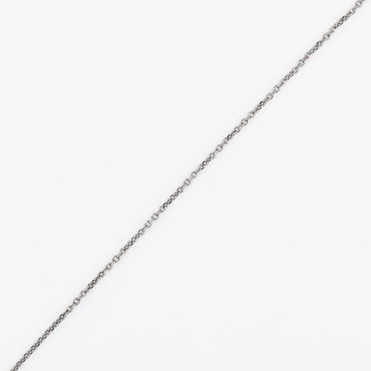 Comprar cadena forzada barras de oro blanco de 18kt y 43cm de largo con cierre tipo mosquetón. Cadenas con envío gratis. Joyería Ian'Or.