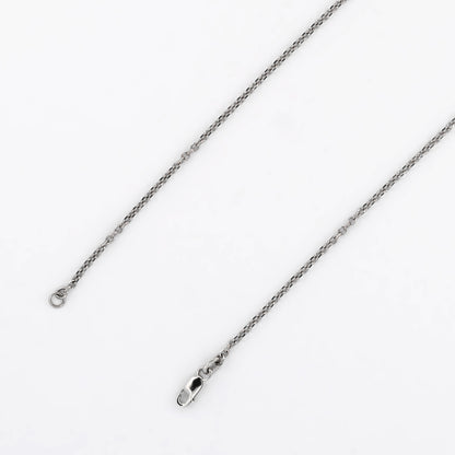 Comprar cadena forzada barras de oro blanco de 18kt y 43cm de largo con cierre tipo mosquetón. Cadenas con envío gratis. Joyería Ian'Or.