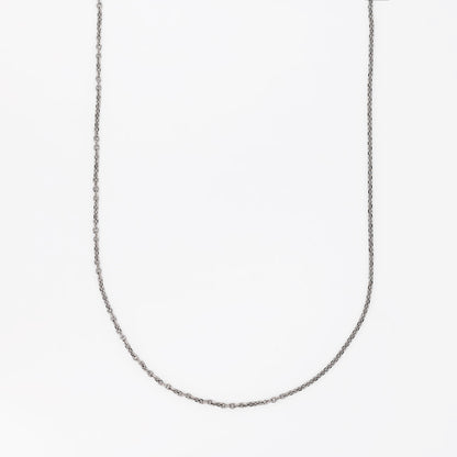 Cadena forzada oro blanco 18kt - 43cm - 16519GM