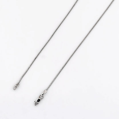 Comprar cadena cola de ratón de oro blanco de 18kt. Esta cadena dispone de cierre tipo mosquetón.Venta de joyas de lujo restauradas al mejor precio. Envío GRATIS.
