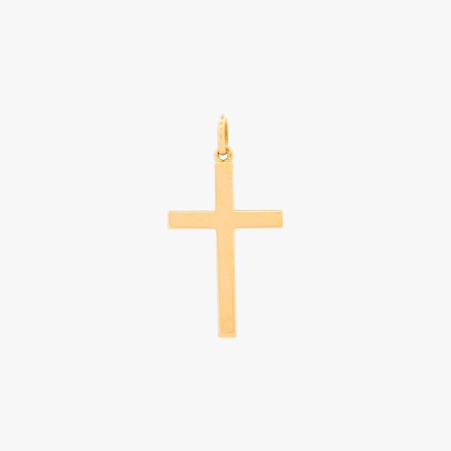 Colgante cruz lisa oro amarillo 18kt -16666GM