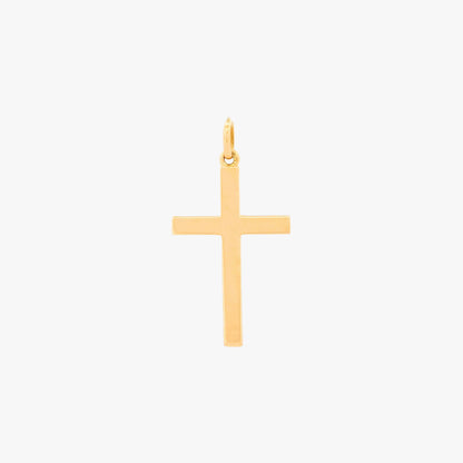 Colgante cruz lisa oro amarillo 18kt -16666GM