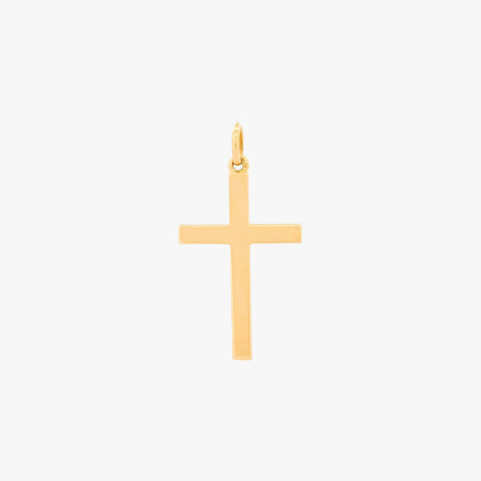 Colgante cruz lisa oro amarillo 18kt -16666GM