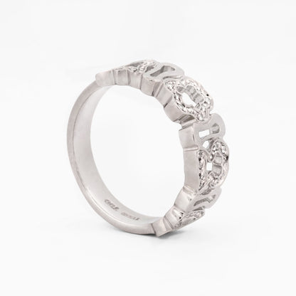 Anillo Tous oro blanco 18k y diamantes- 16711GM