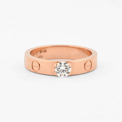 Anillo Cartier LOVE oro rosa 18kt y diamante -16754GM