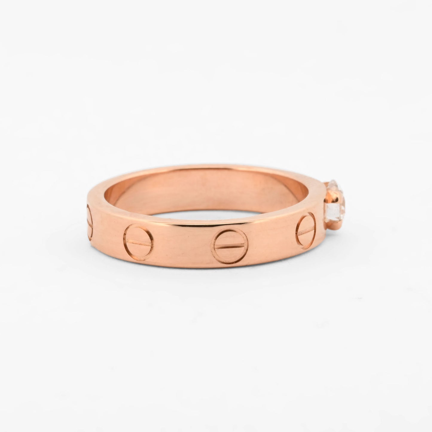 Anillo Cartier LOVE oro rosa 18kt y diamante -16754GM