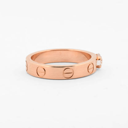 Anillo Cartier LOVE oro rosa 18kt y diamante -16754GM