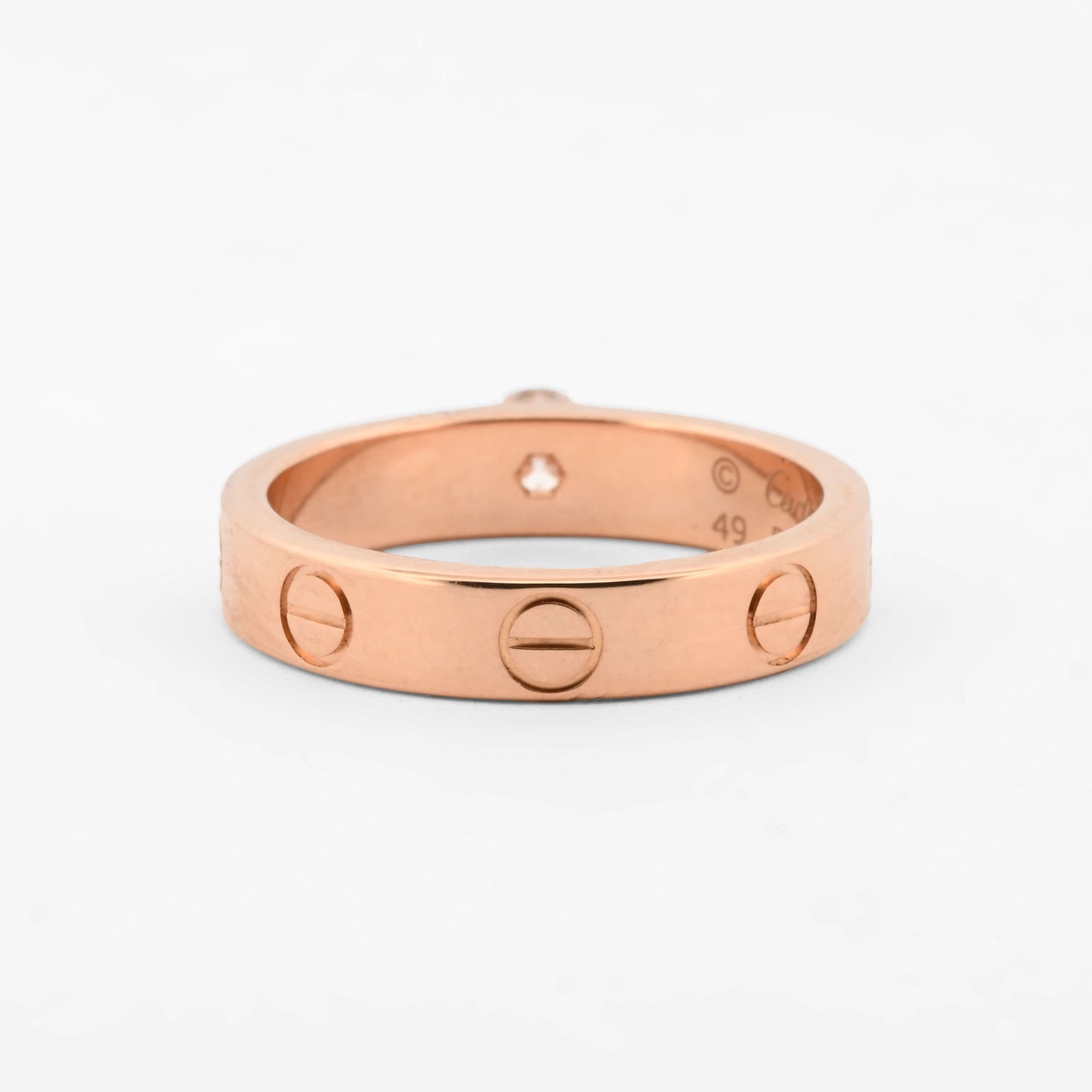Anillo Cartier LOVE oro rosa 18kt y diamante -16754GM