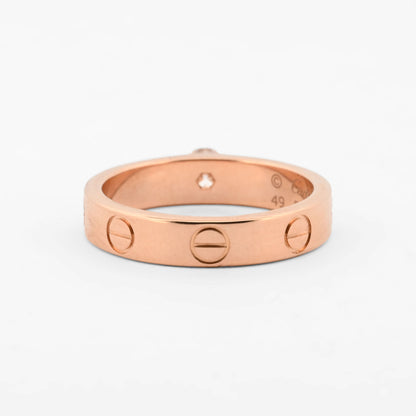 Anillo Cartier LOVE oro rosa 18kt y diamante -16754GM