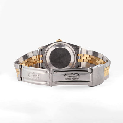 Reloj Rolex Oyster Perpetual Datejust 36mm con emblemática esfera champán de acabado soleil.Relojes Rolex de segunda mano baratos en Barcelona. relojes de alta gama al mejor precio. Envío gratuito