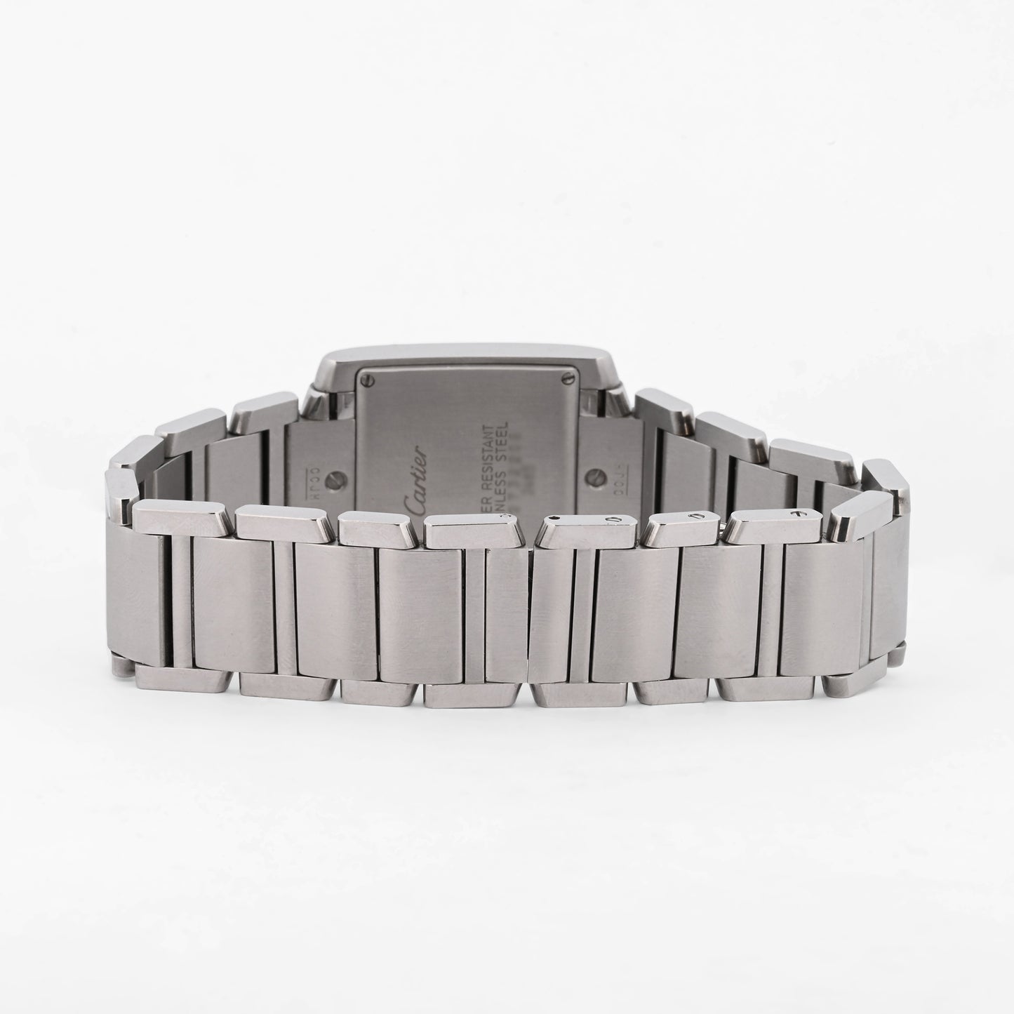 Comprar reloj original Cartier modelo Tank Française de cuarzo realizado en acero. Modelo 2384. Relojes Cartier de segunda mano baratos en Barcelona. 