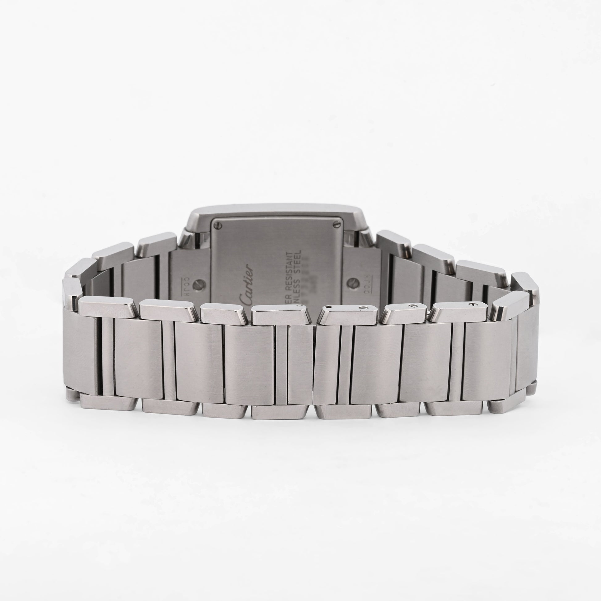 Comprar reloj original Cartier modelo Tank Française de cuarzo realizado en acero. Modelo 2384. Relojes Cartier de segunda mano baratos en Barcelona. 