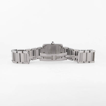 Comprar reloj original Cartier modelo Tank Française de cuarzo realizado en acero. Modelo 2384. Relojes Cartier de segunda mano baratos en Barcelona. 