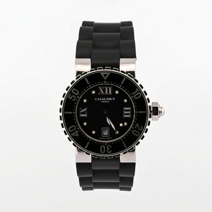 Comprar reloj Chaumet class one lady de Mujer en caucho negro y acero inoxidable relojes y Joyas de segunda mano y restauradas en Barcelona.