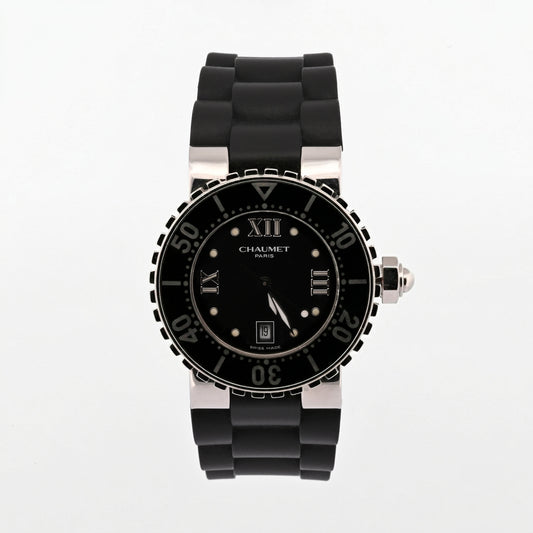 Comprar reloj Chaumet class one lady de Mujer en caucho negro y acero inoxidable relojes y Joyas de segunda mano y restauradas en Barcelona.