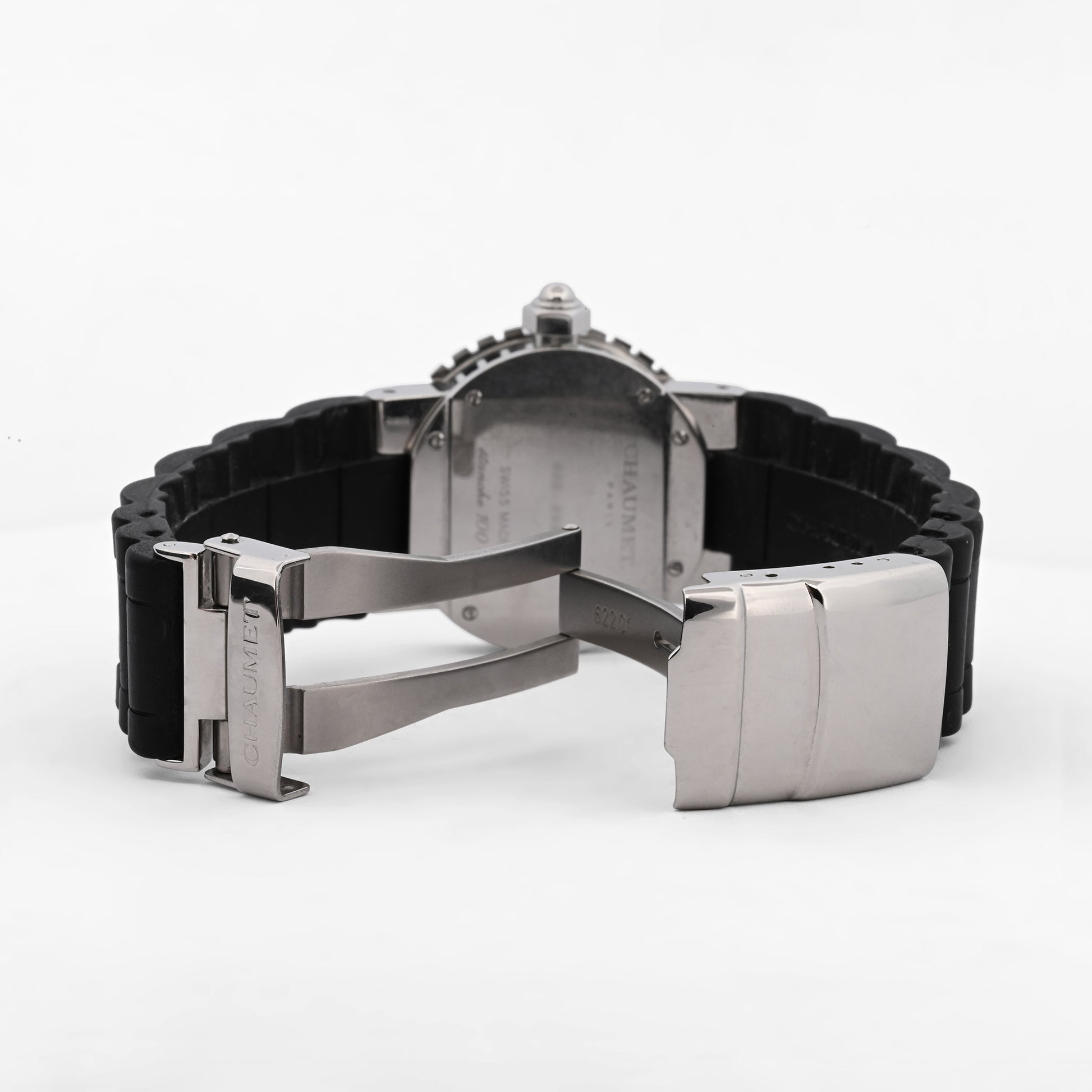 Comprar reloj Chaumet class one lady de Mujer en caucho negro y acero inoxidable relojes y Joyas de segunda mano y restauradas en Barcelona.